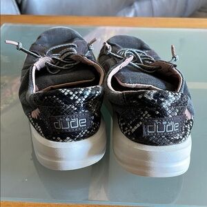 Hey Dude Karina Jet Black and Pink Sneakers Shoes